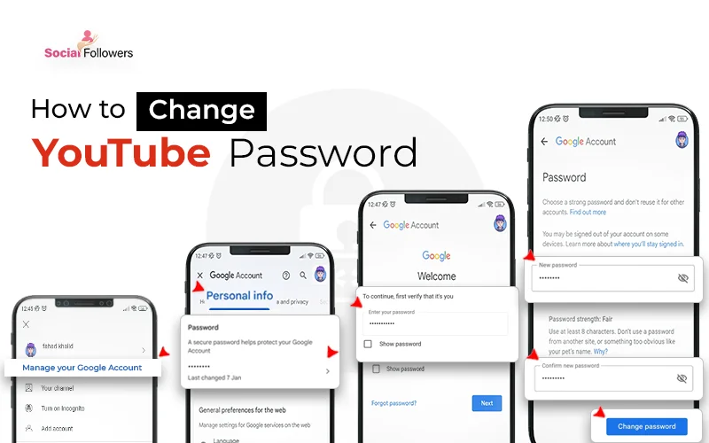how to change youtube password step by step guide