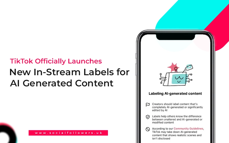 tiktok instream label for AI generated content