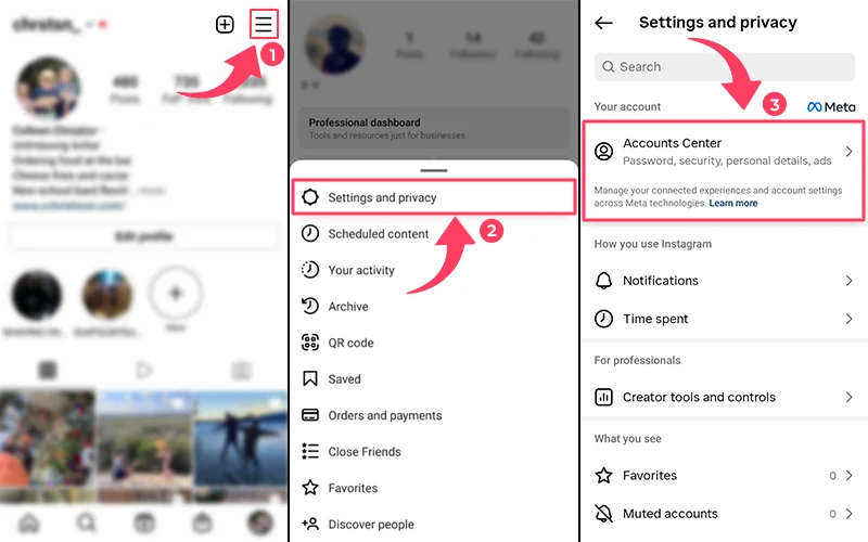first 3 Steps to delete or disable your instagram account